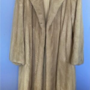 Vintage blonde mink coat